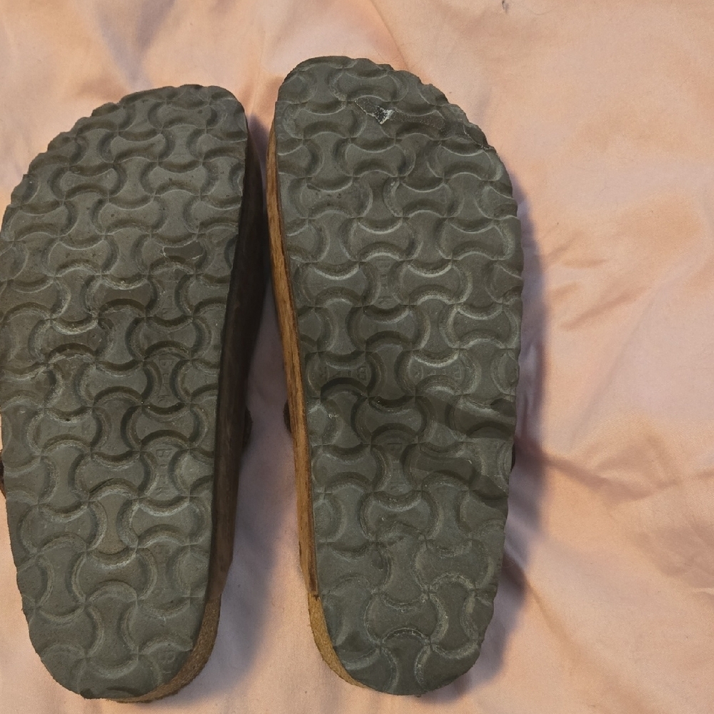 Birkenstock Brown Suede Mules - Picture 4 of 7